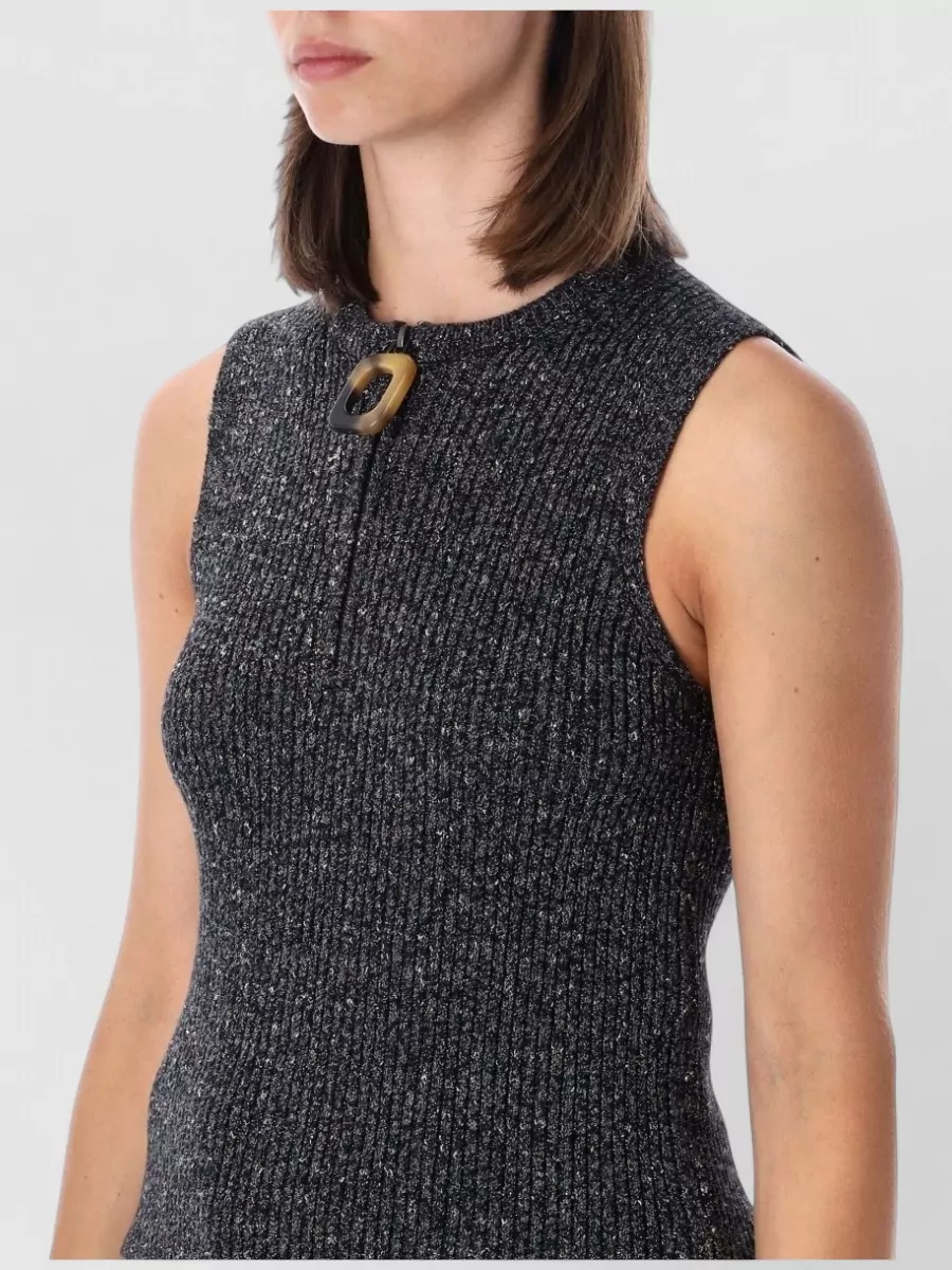 Jw Anderson Ribbed Slim-Fit Knitted Tank Top
