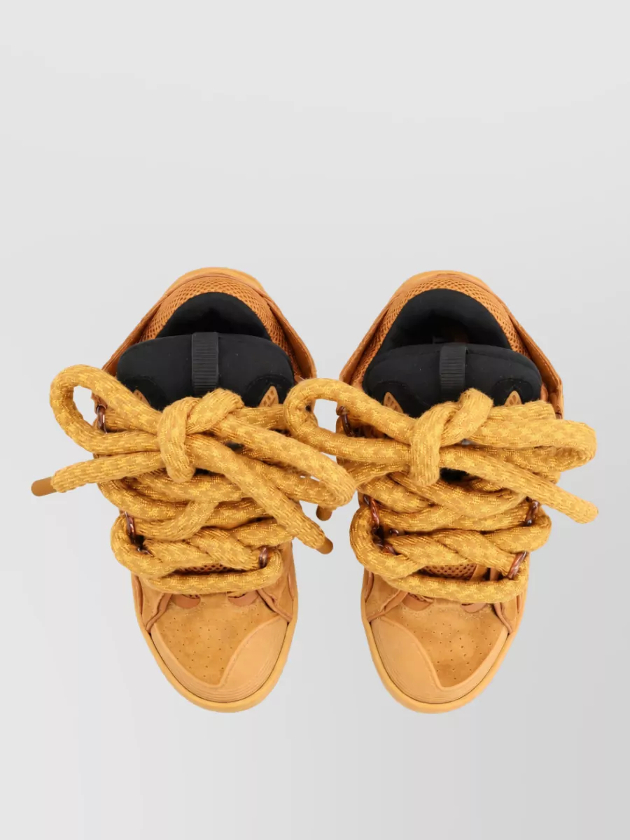 Lanvin Leather High-Top Sneakers