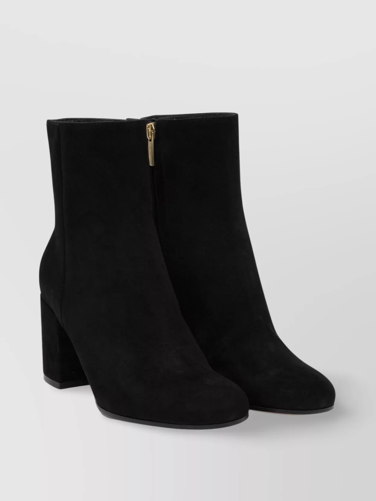 Gianvito Rossi Block Heel Ankle Boots With Suede Finish