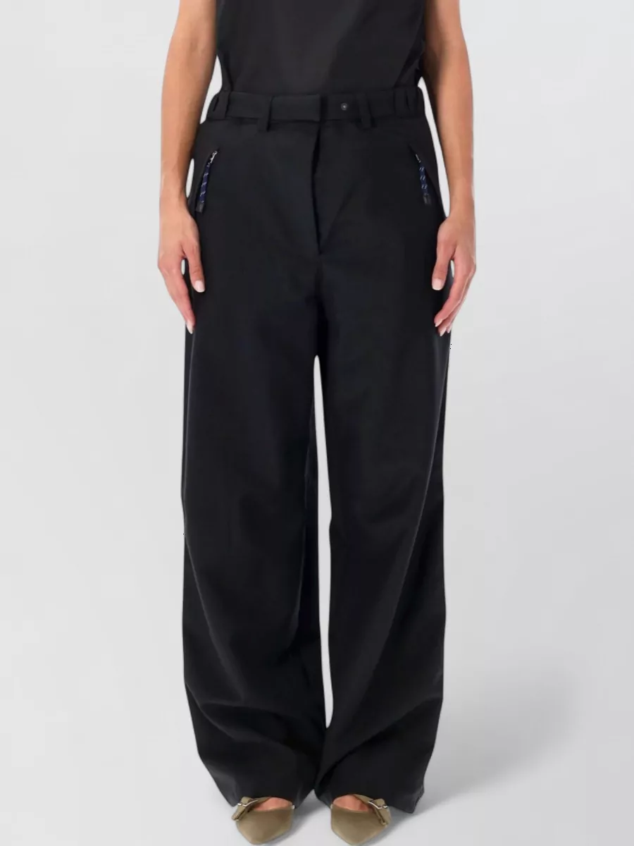 Prada virgin wool mohair wide-leg trousers