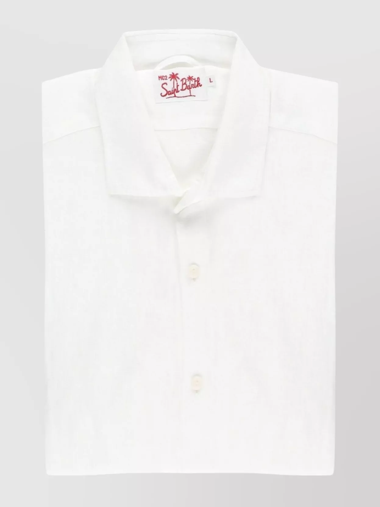 Mc2 Saint Barth Short Sleeve Relaxed Fit Shirt In White
