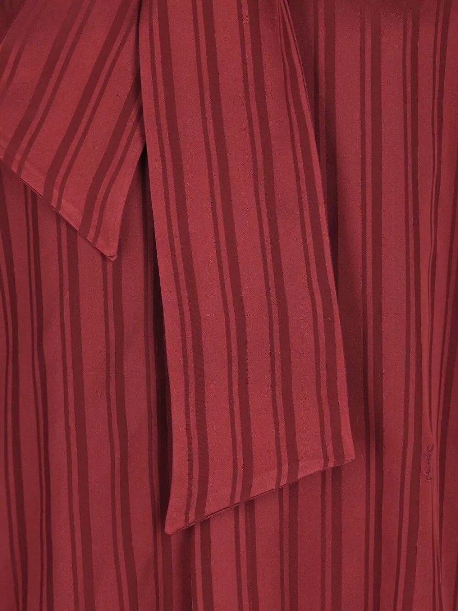 Saint Laurent Silk Lavallière Blouse