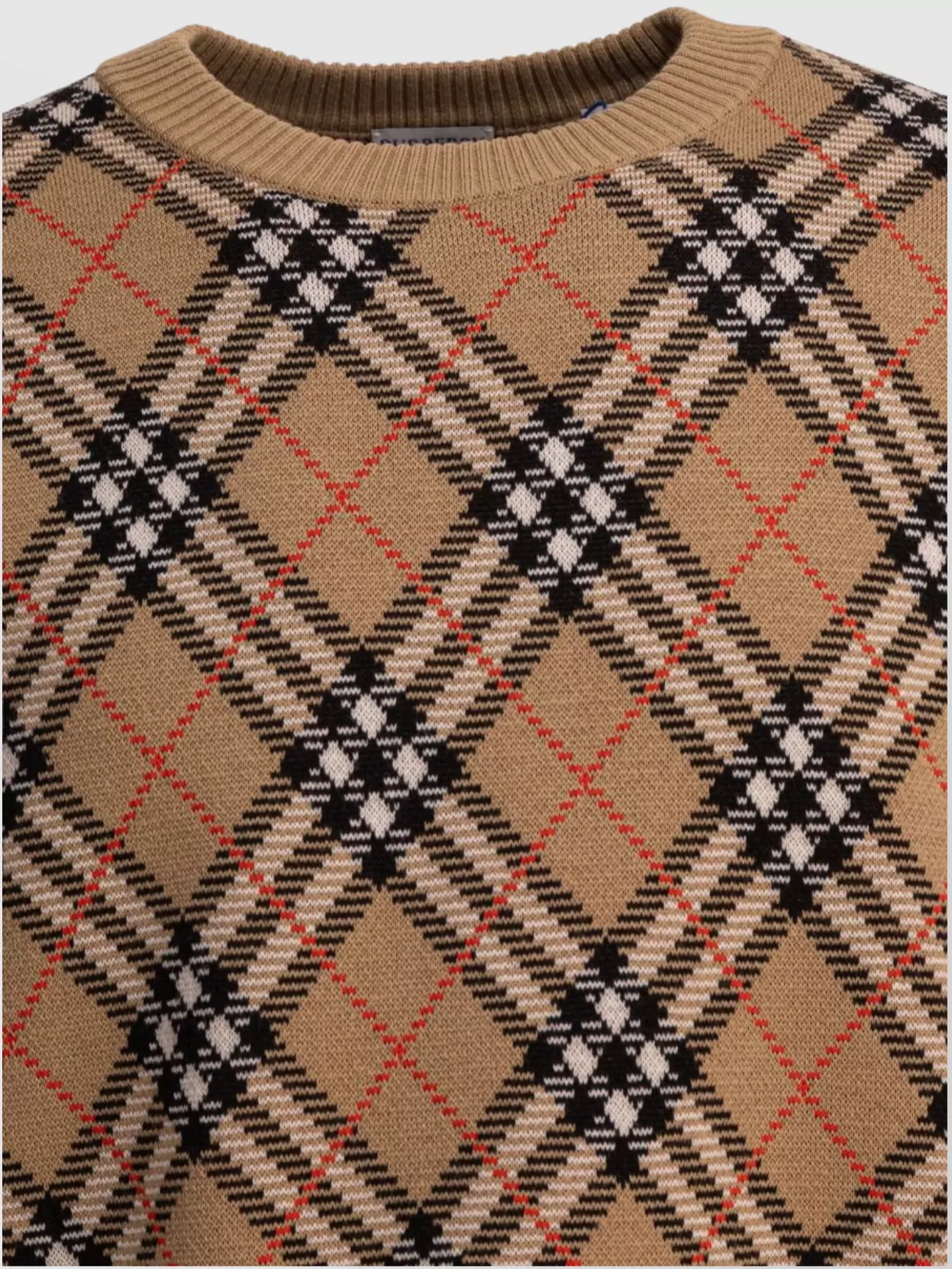 Burberry Argyle Crew Neck Sweater