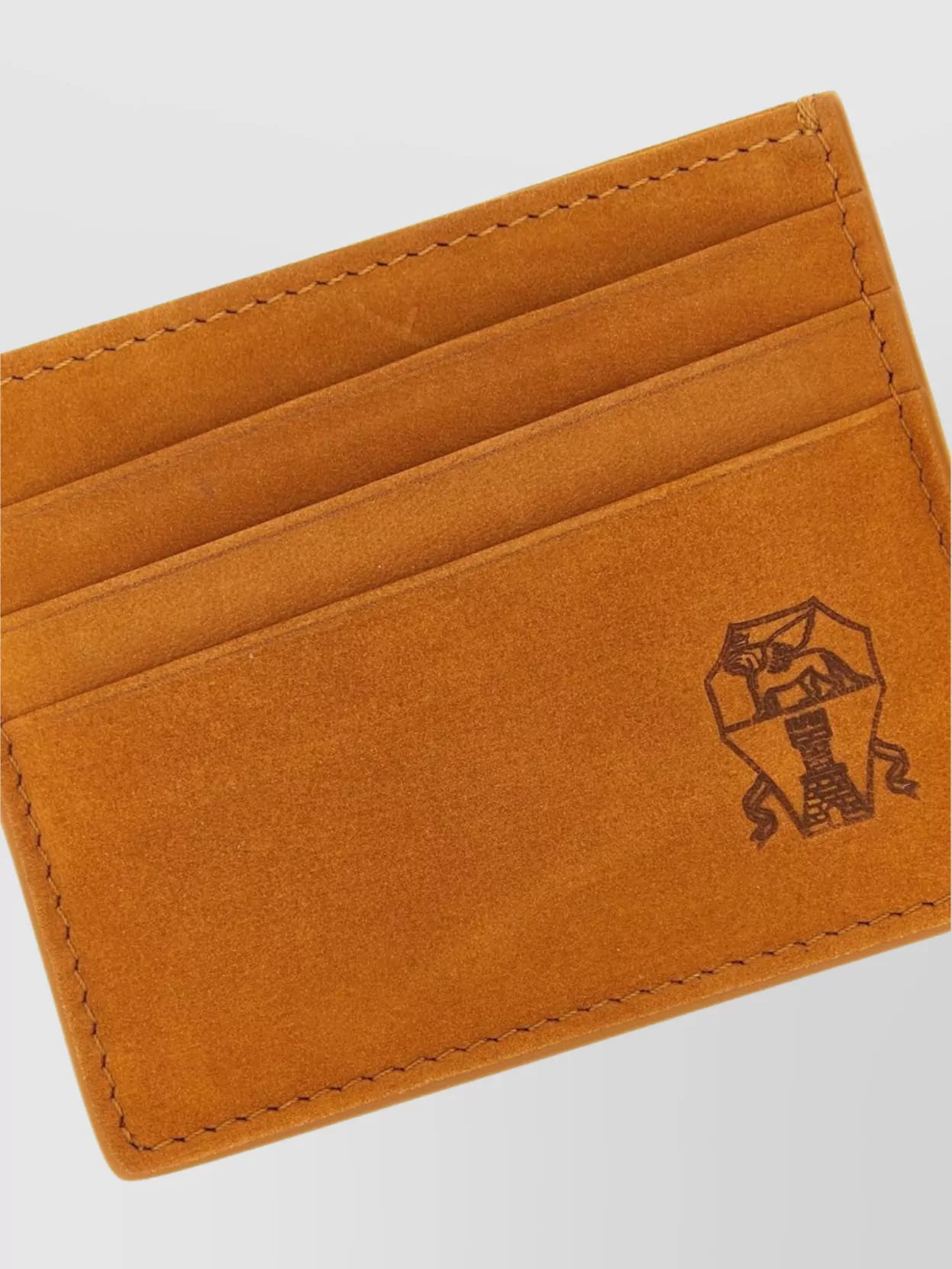 Brunello Cucinelli Compact Suede Card Holder