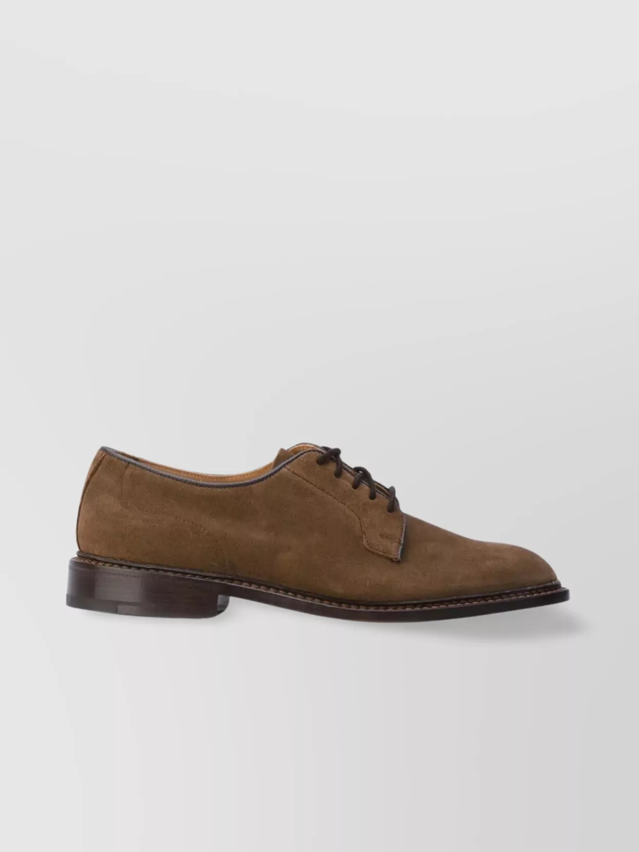 Tricker's Light Lace-Up Suede Shoes