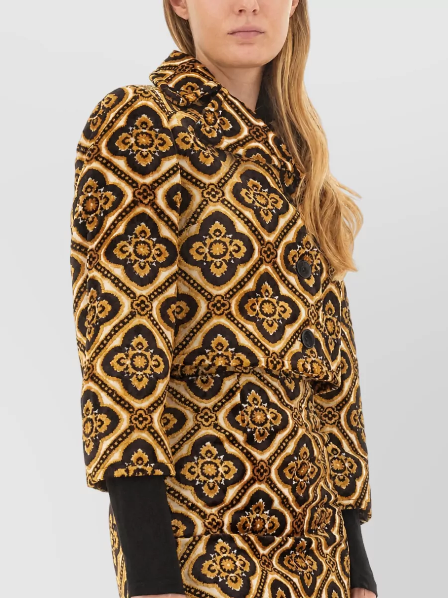 Etro Cropped Single-Breasted Coat