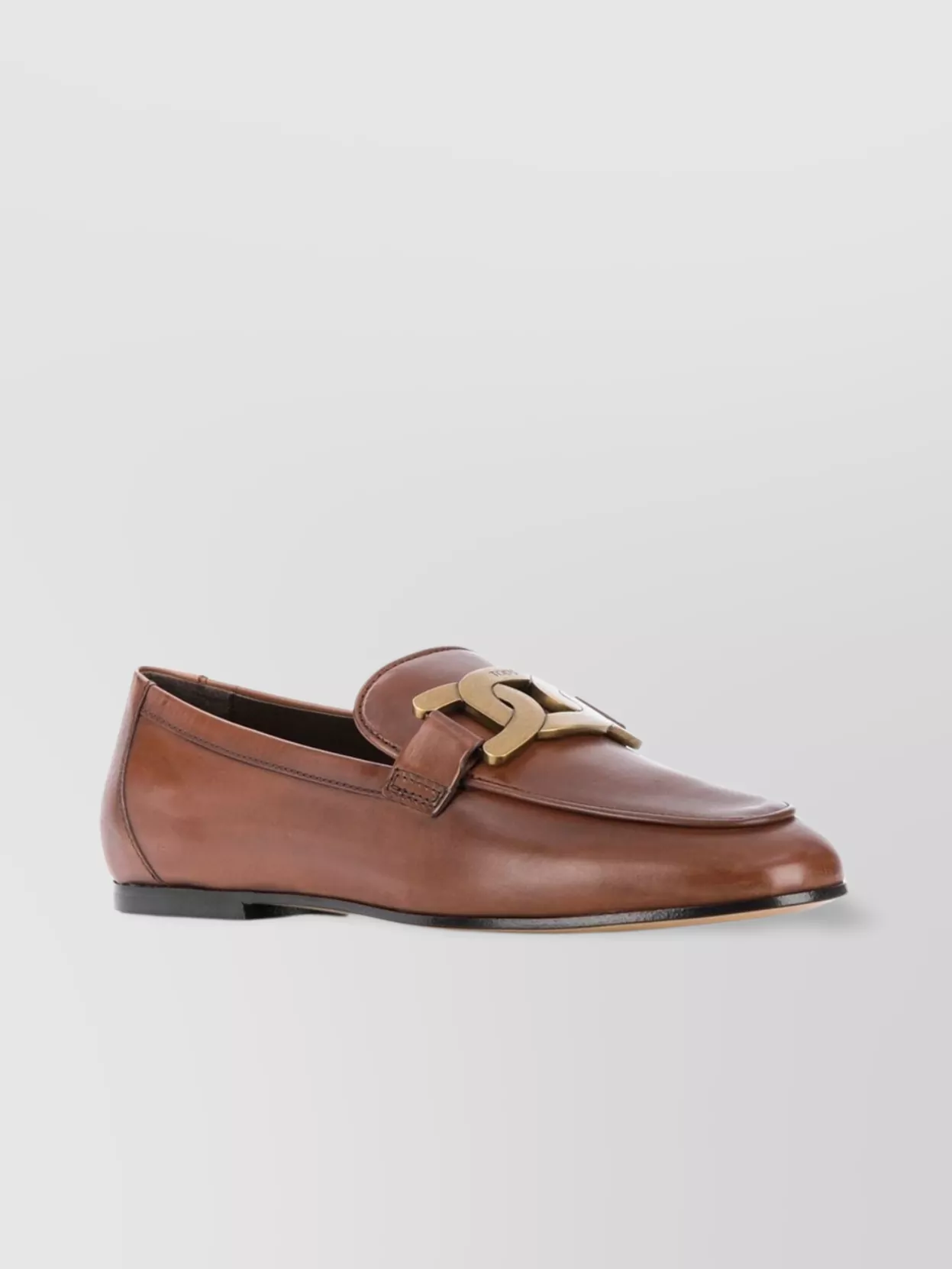 Tod's Kate Leather Loafers Gold-tone Hardware