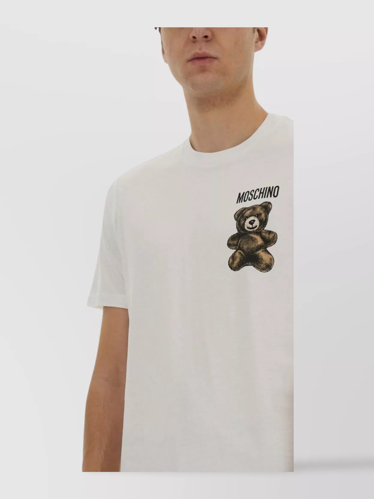 Moschino Graphic Print Bear T-Shirt With Crew Neck