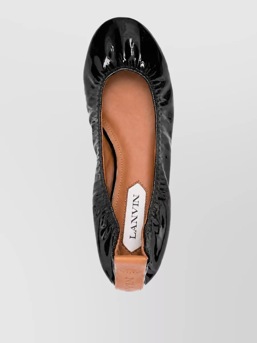 Lanvin Patent Leather Ballerina Shoes