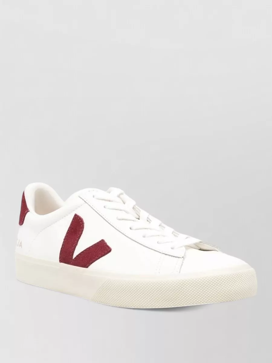 Veja Leather Lace-Up Sneakers