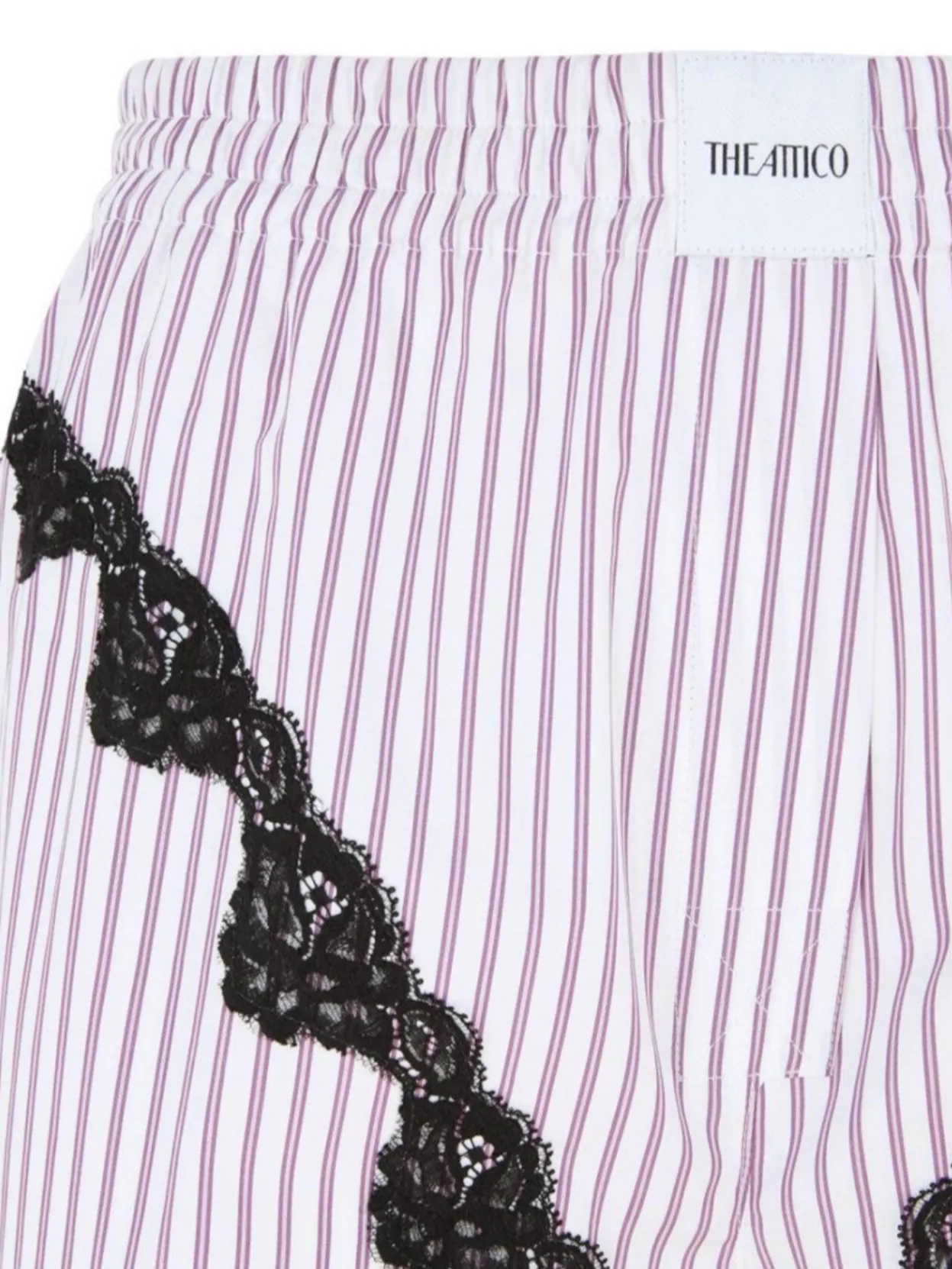 Attico Mini Striped Short Pants For Women