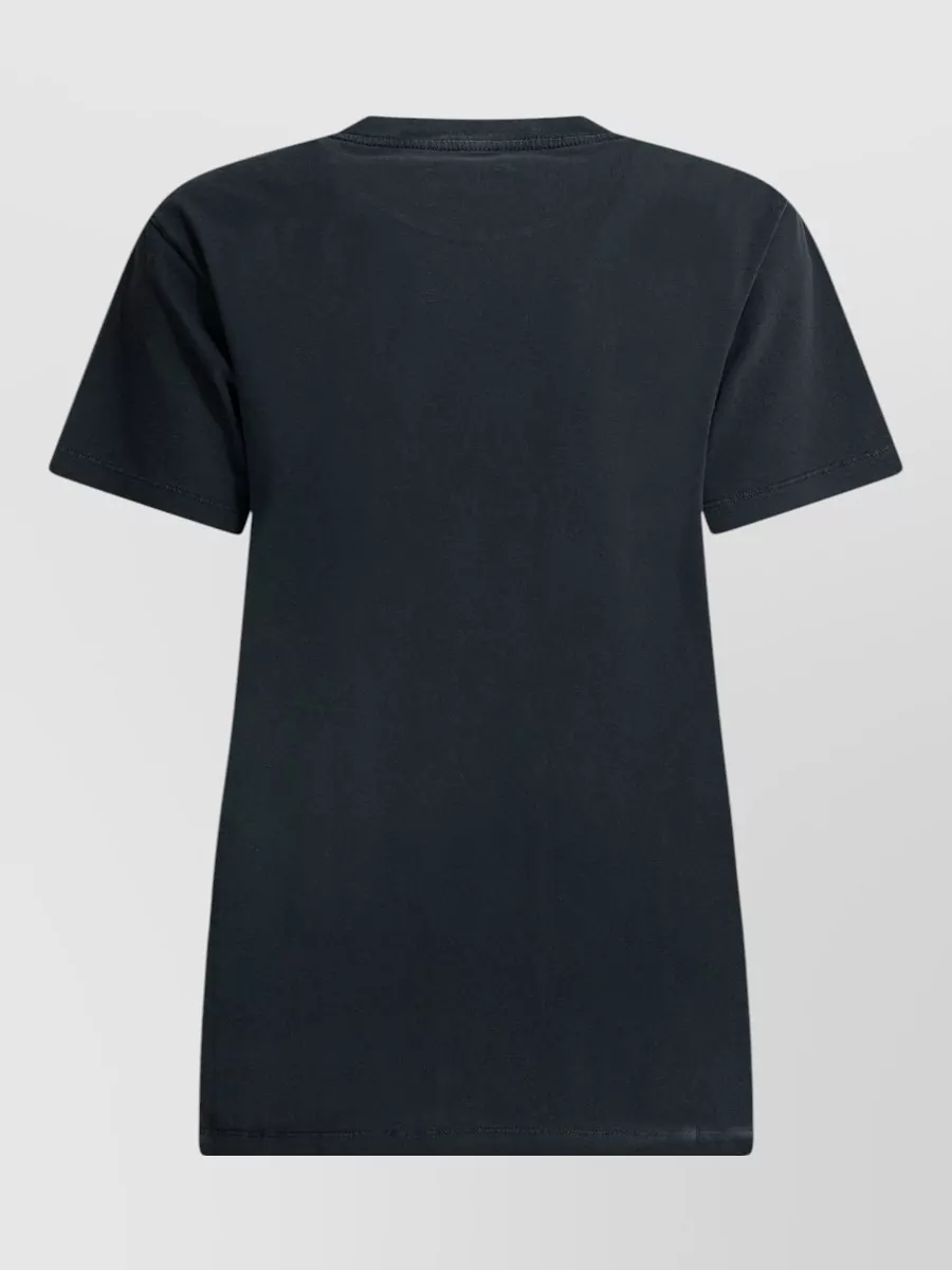 Isabel Marant Etoile Short Sleeve Crew Neck Straight Hem Top