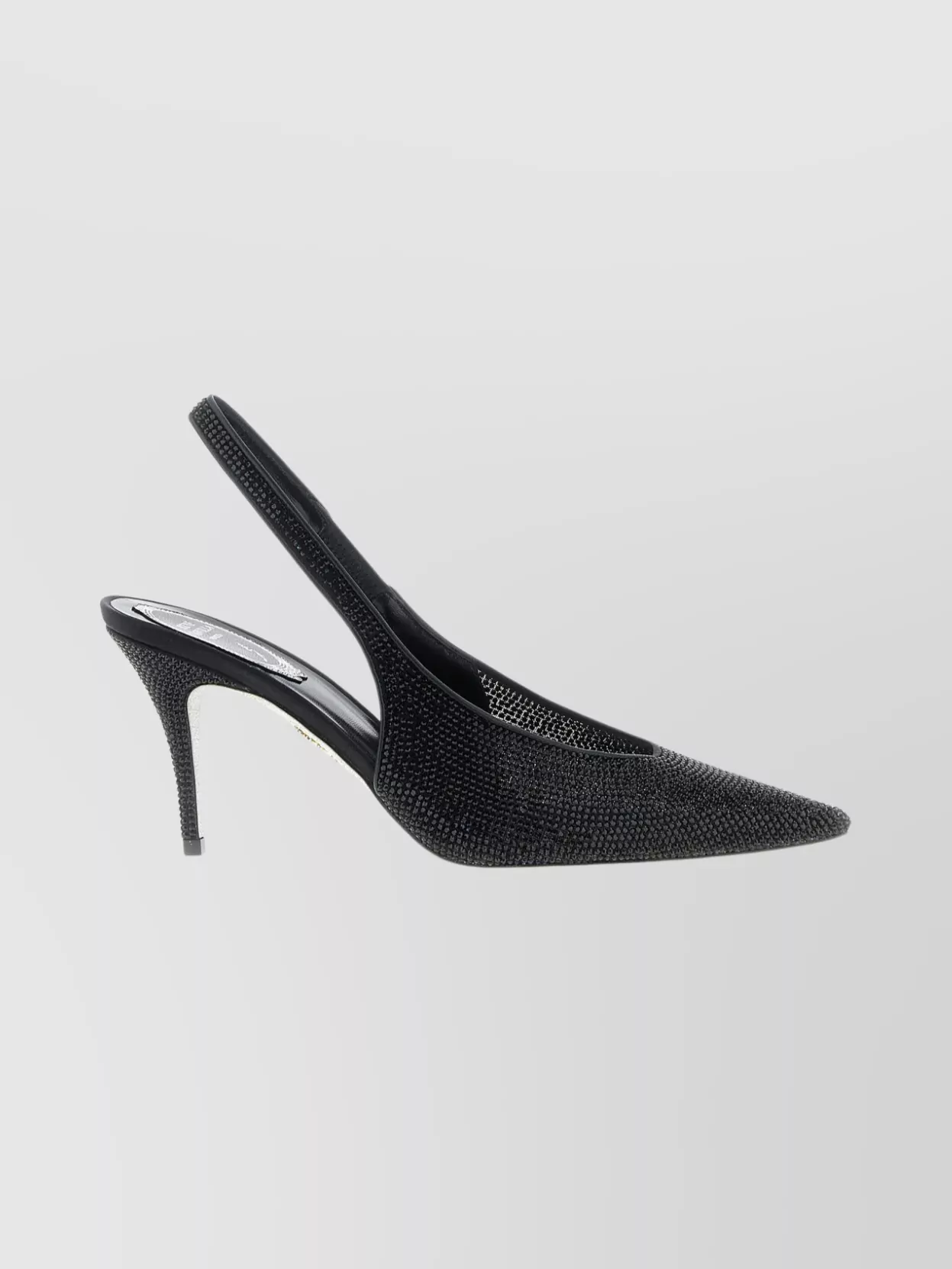 Rene Caovilla Textured Slingback Pump Pointed Toe