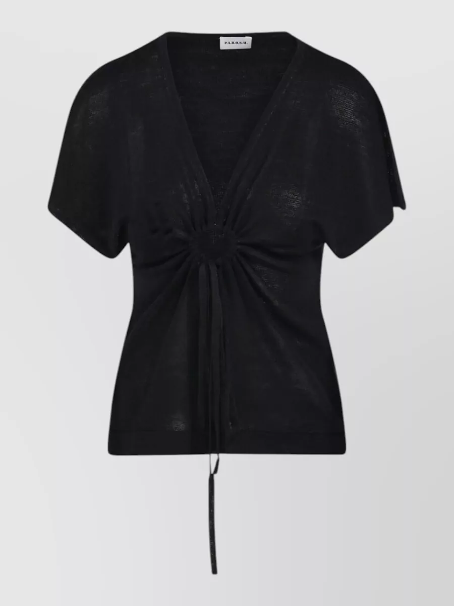 Parosh Linen Camisole Top