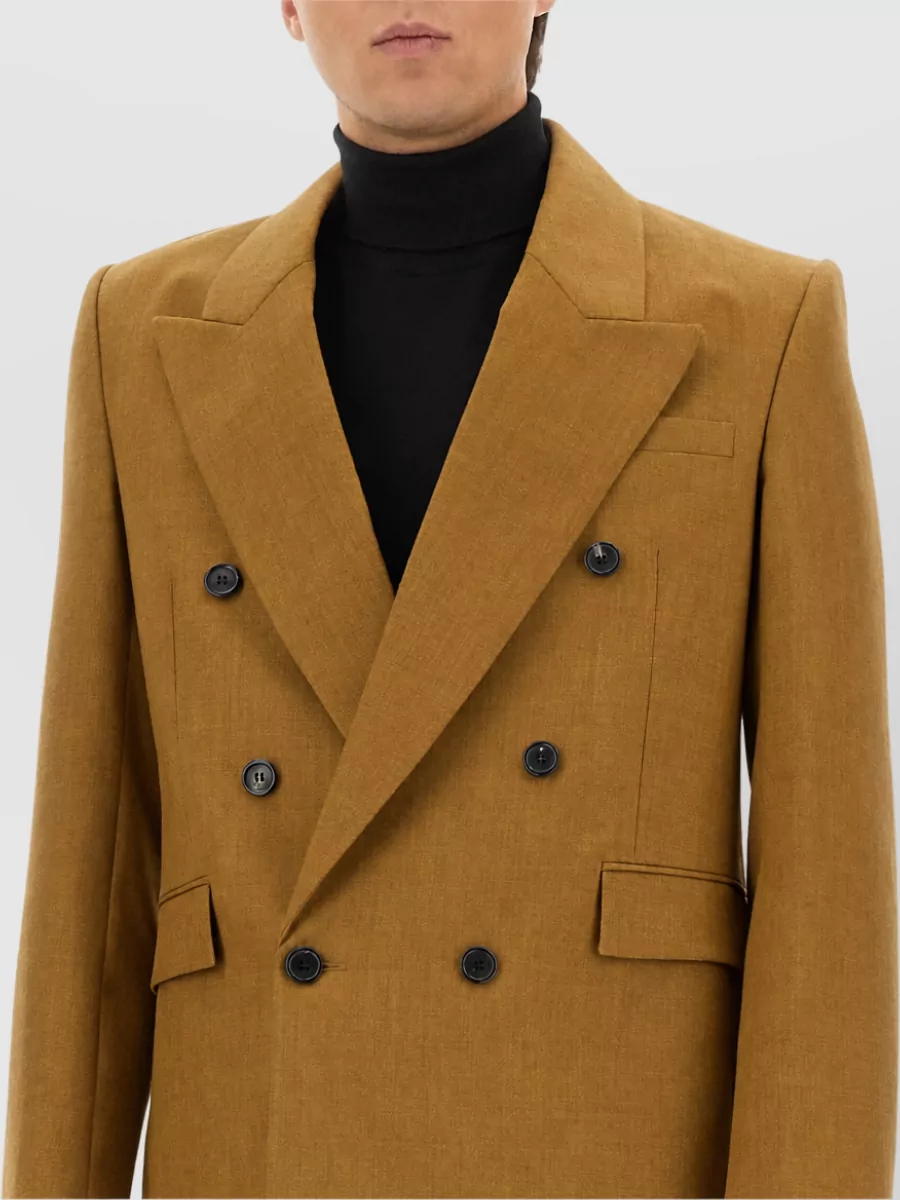 Saint Laurent Wool Double-Breasted Suit Jacket