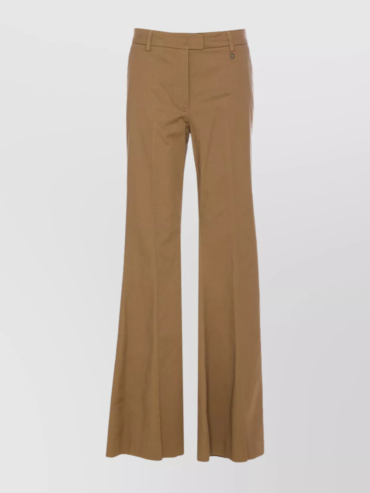 Liu •jo Trousers Flared Leg Front Crease