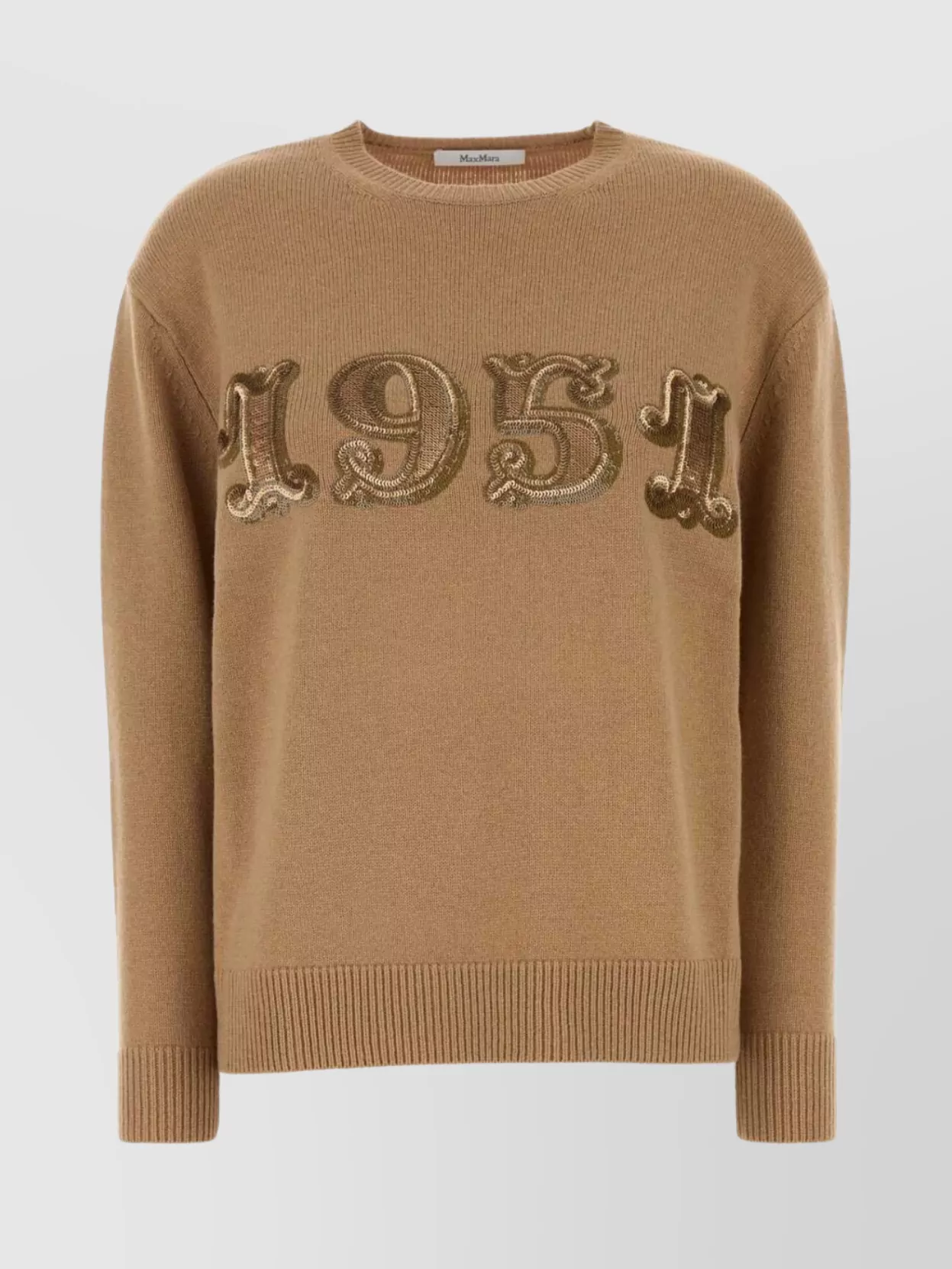 Max Mara Wool-and-cashmere-blend Sweater In Brown