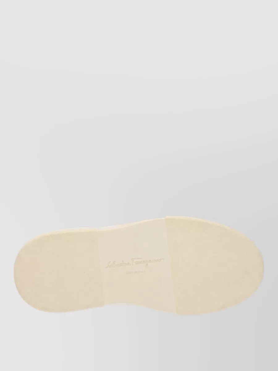 Ferragamo Leather High-Top Sneakers