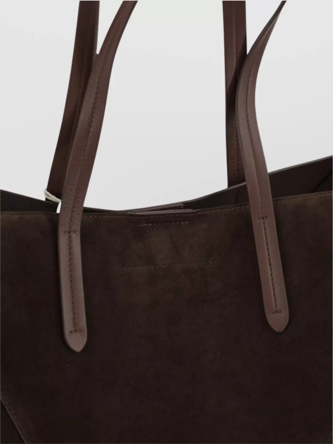 Brunello Cucinelli Stitched Duo Tote Bag