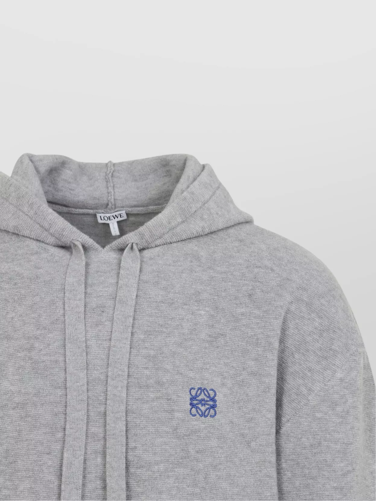 Loewe Drawstring Hoodie With Ribbed Cuffs And Hem