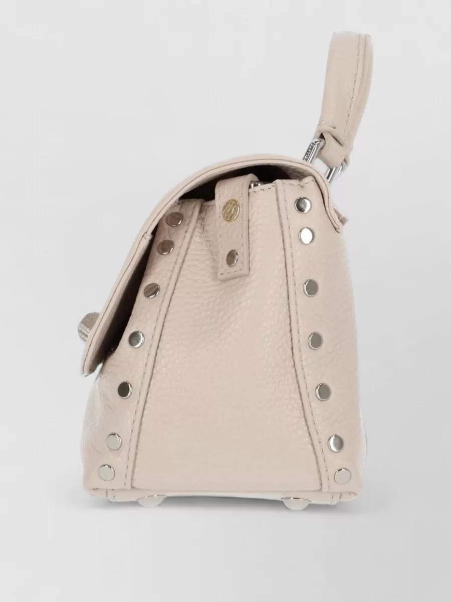 Zanellato Hammered Leather Mini Crossbody Bag
