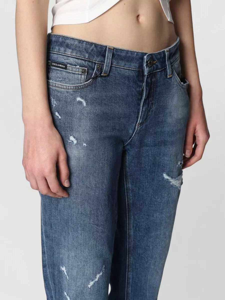 Dolce&Gabbana Stretch Denim Jeans Five Pocket Belt Loops