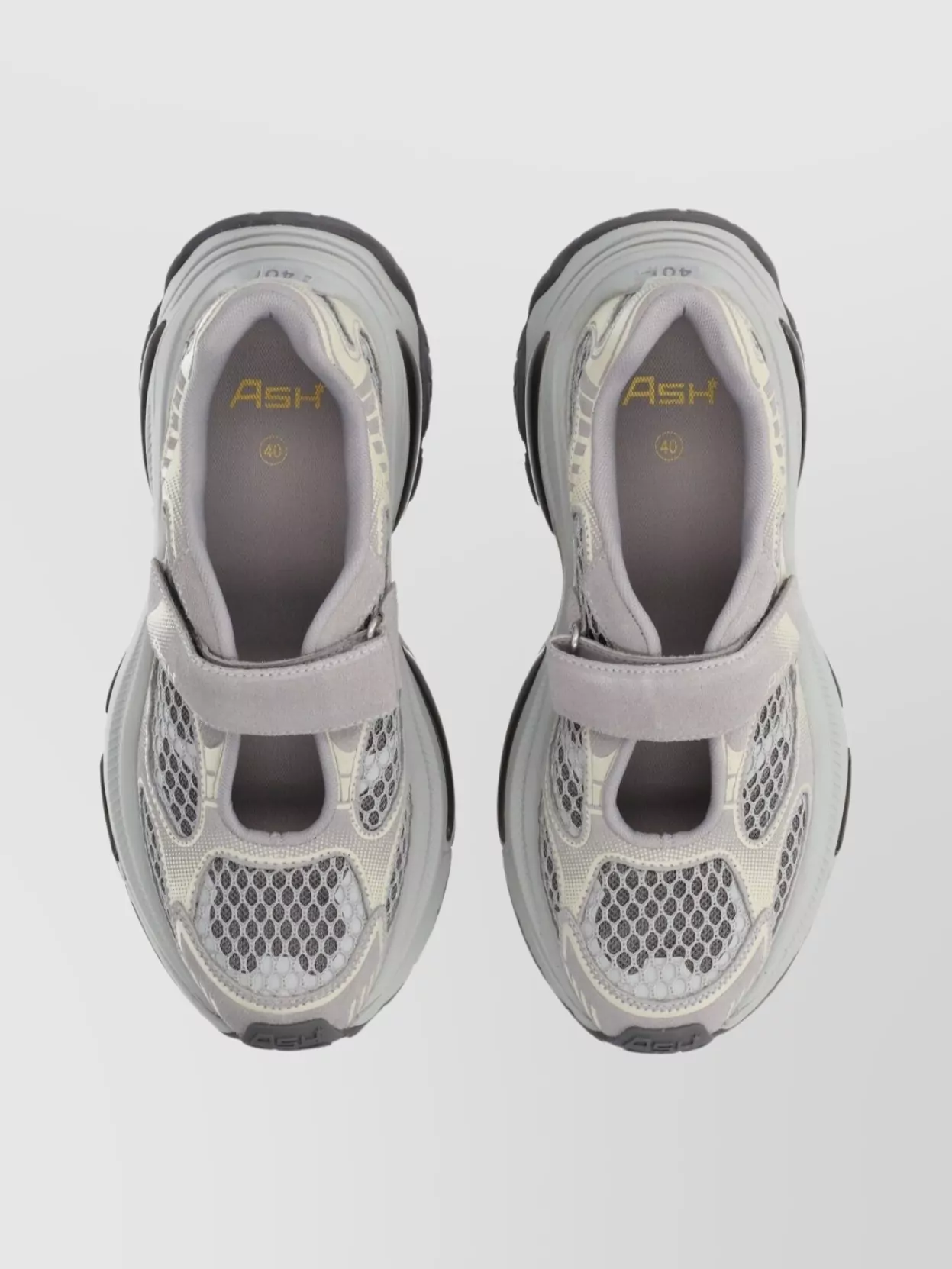 Ash Suede Mesh Round Toe Sneakers