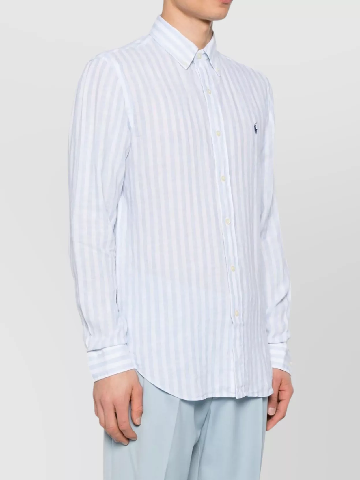 Polo Ralph Lauren Custom-Fit Striped Linen Shirt