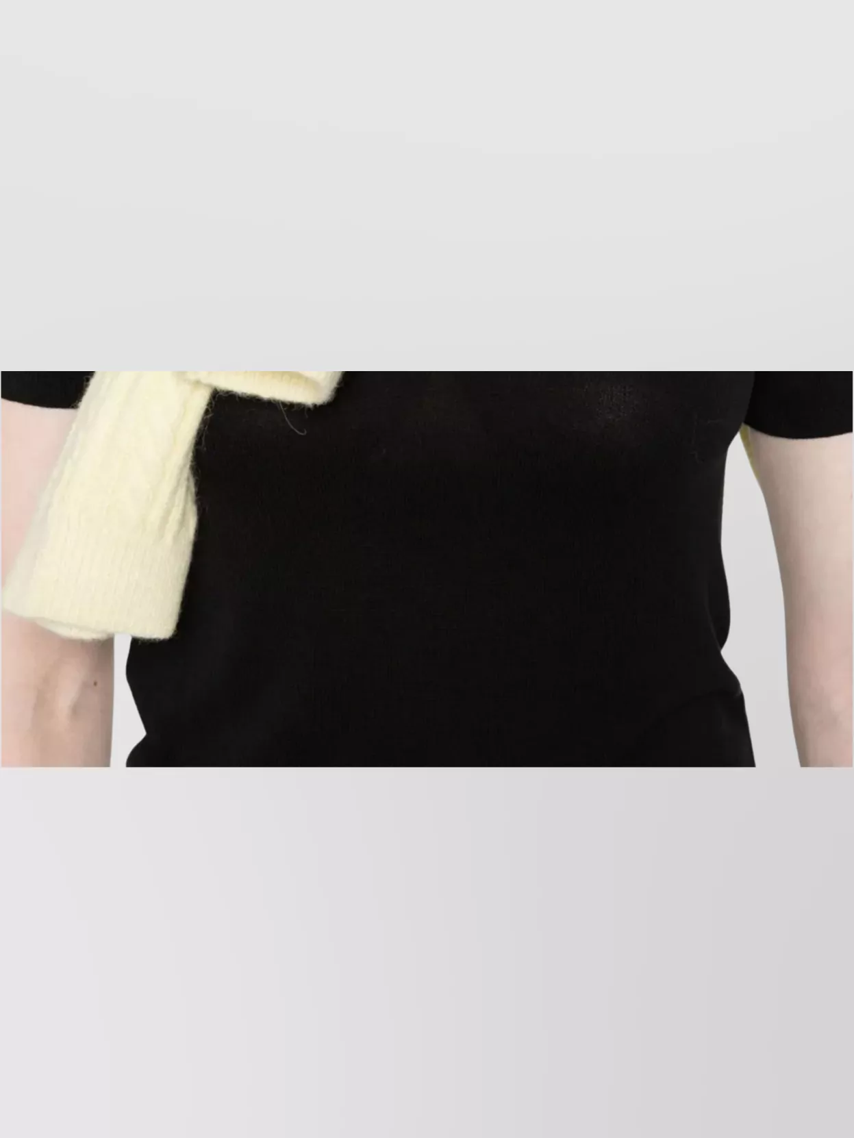 Calvin Klein Ribbed Polo Collar Short Sleeve Top