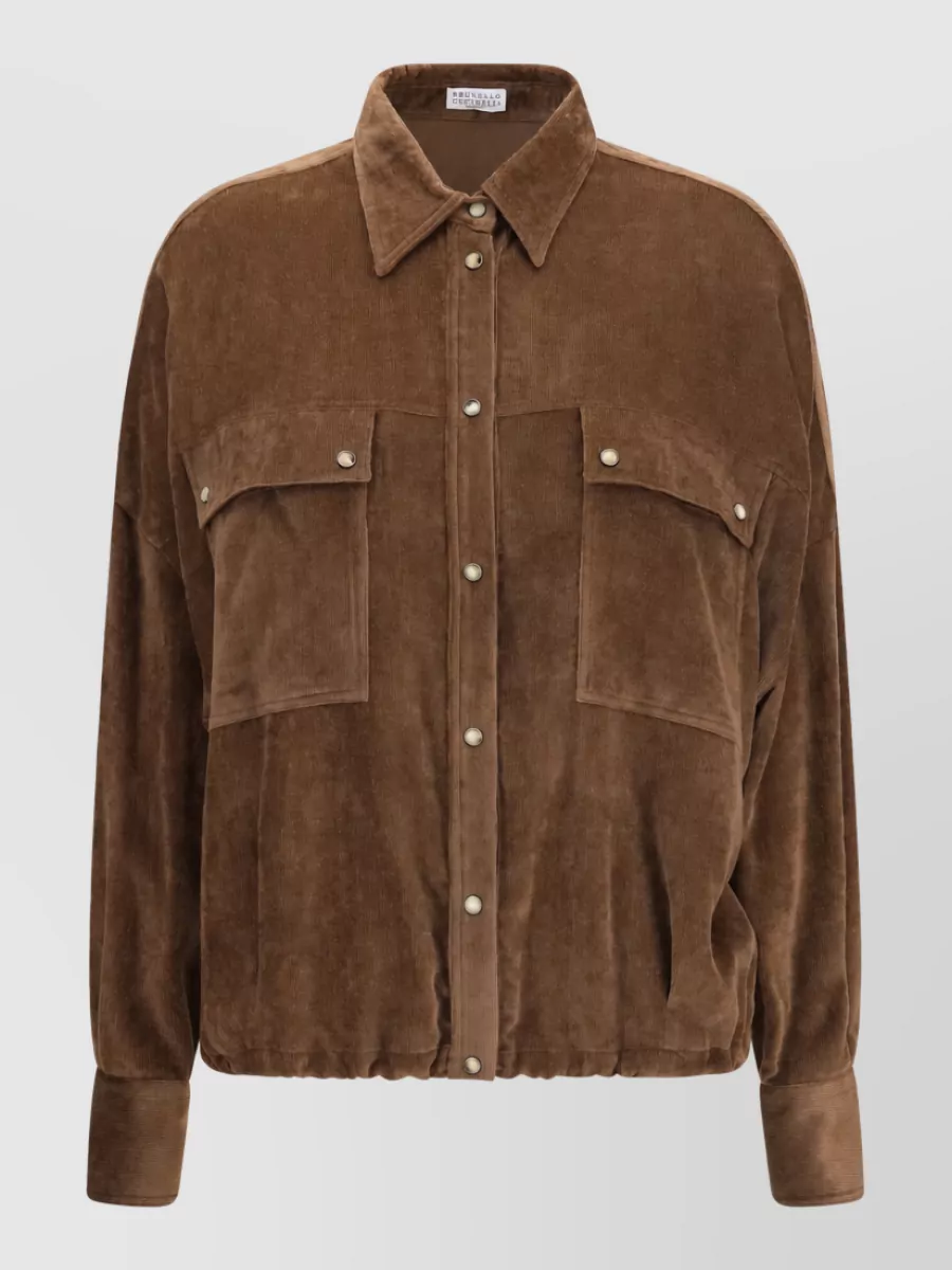 Brunello Cucinelli corduroy shirt jacket