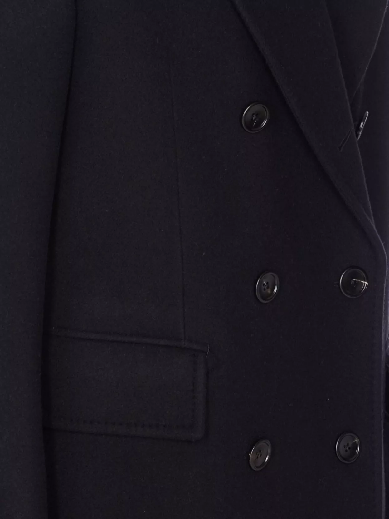 Tom Ford Double-Breasted Coat Featuring Back Strap