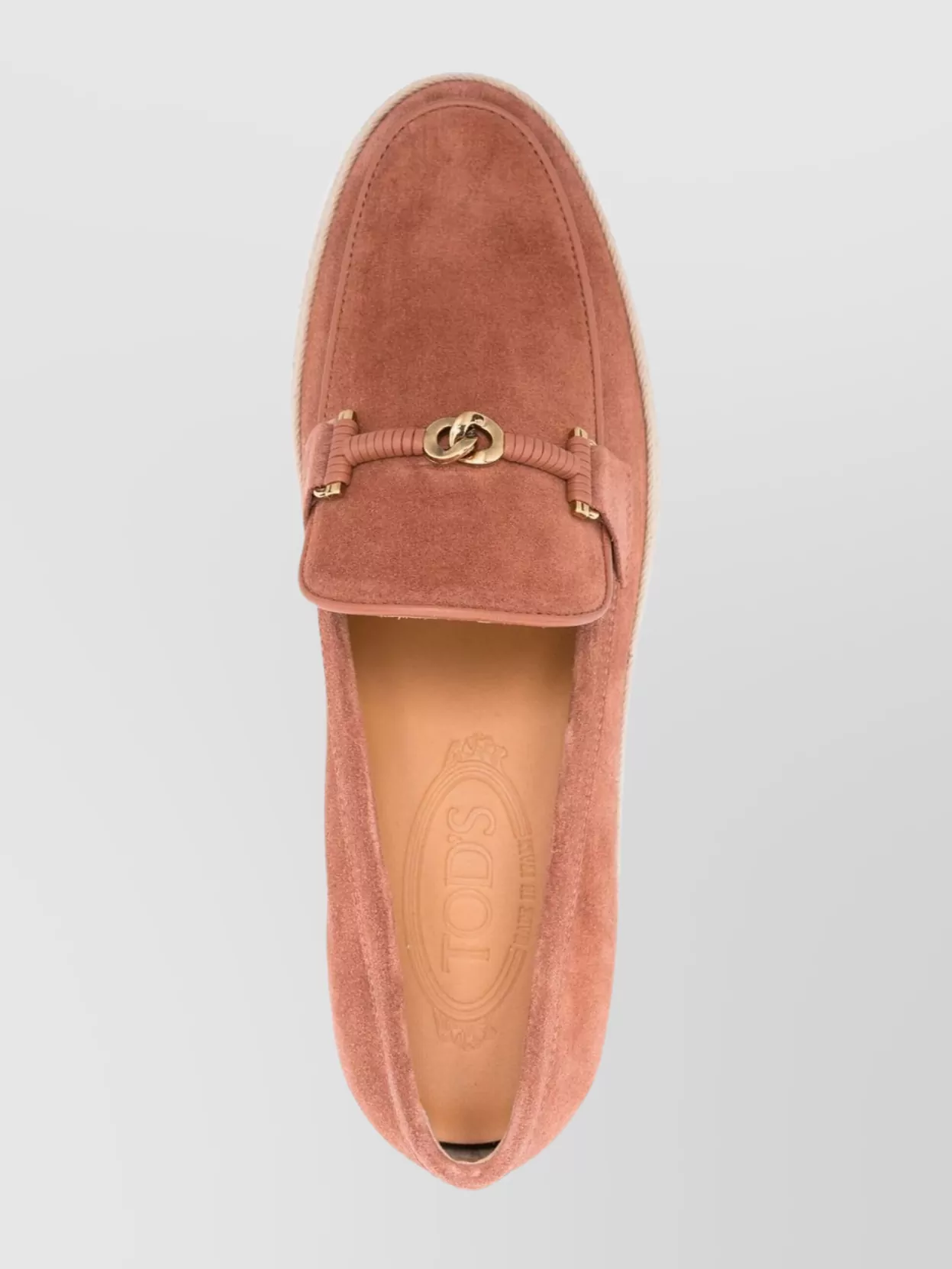 Tod's Suede Espadrille Loafers Rubber Sole