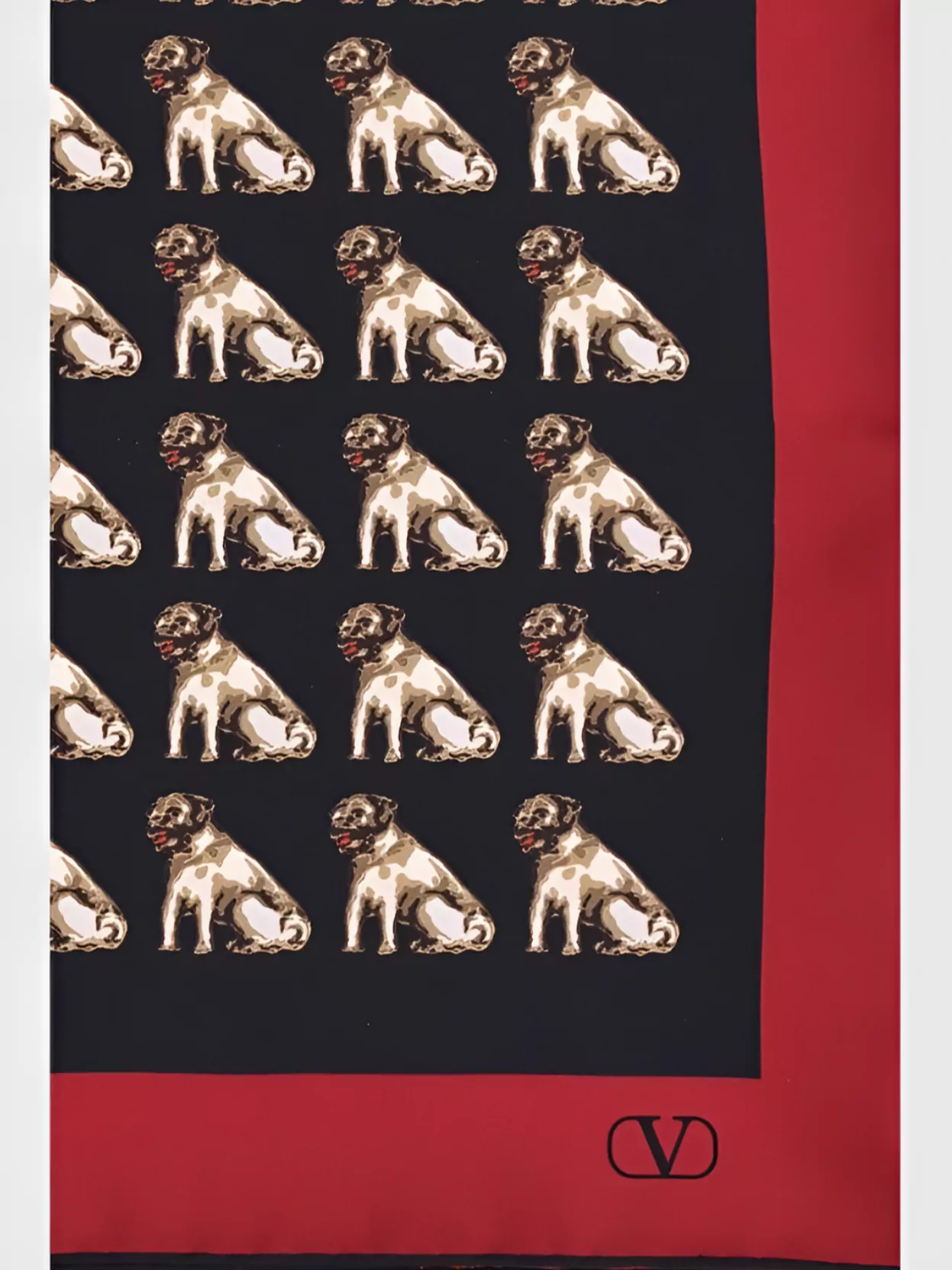 Valentino Small Charles Silk Scarf