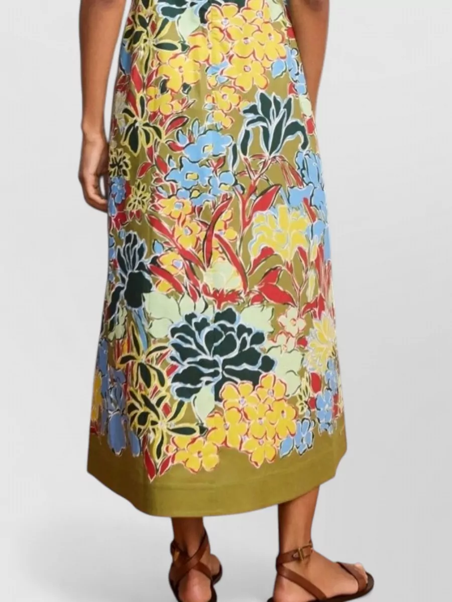 Alémais Cotton Ruched Cutout Midi Beach Dress