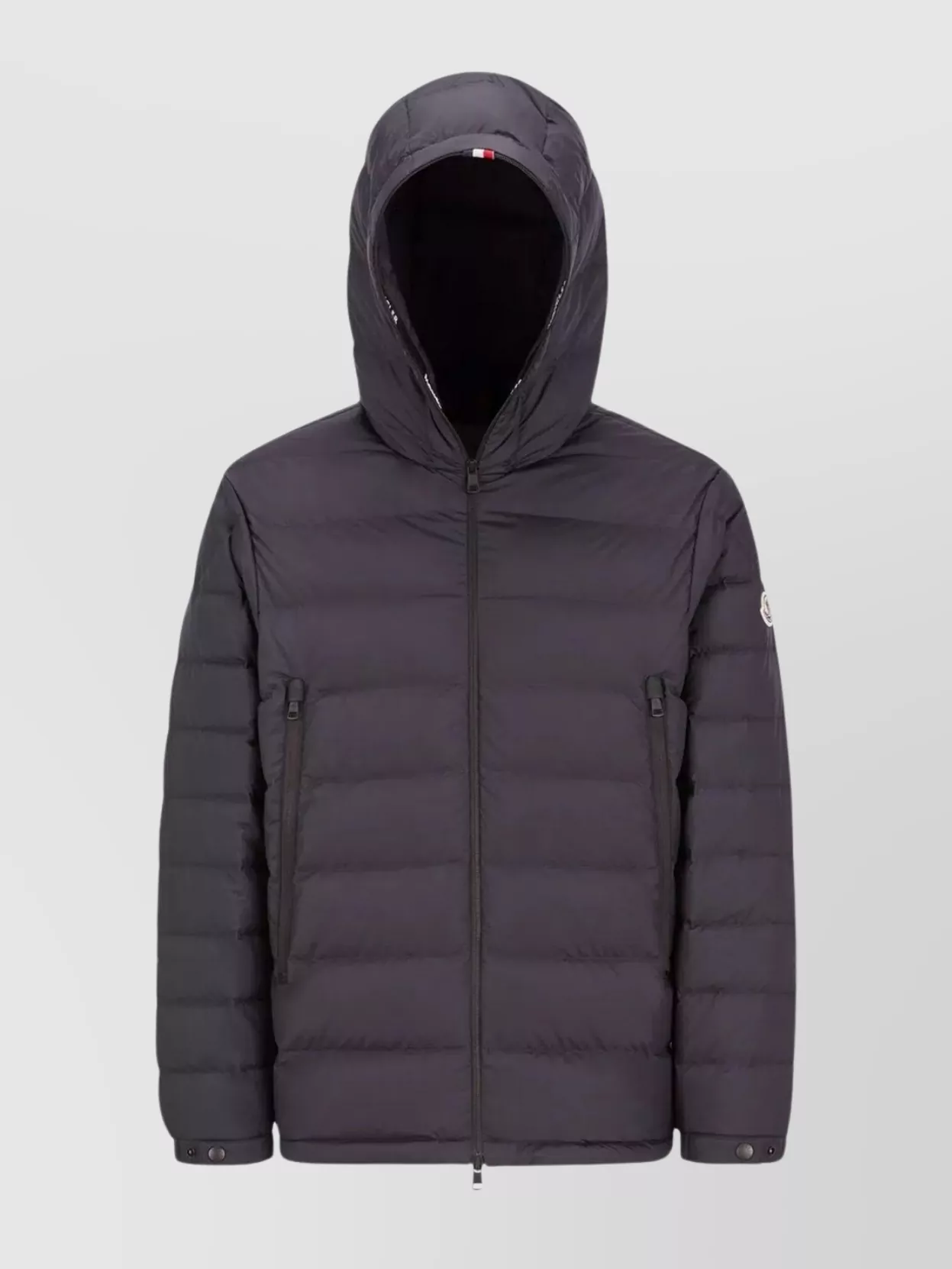 Shop Moncler Adaptable Down Jacket With Adjustable Cuffs In Black
