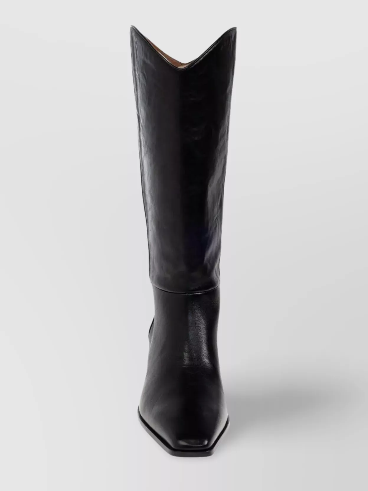 Paris Texas Western Style Leather Knee Length Boots