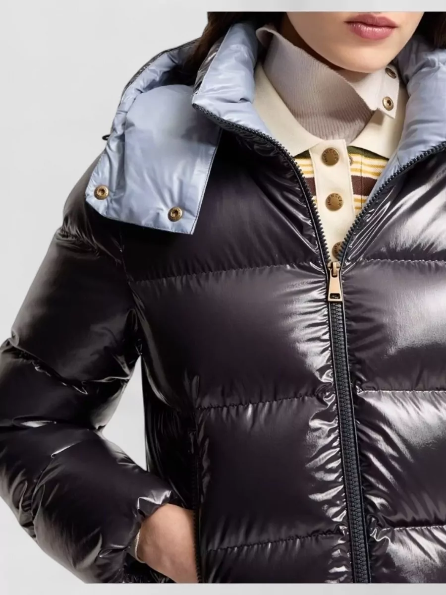 Moncler Down Hooded Short Parka Coat