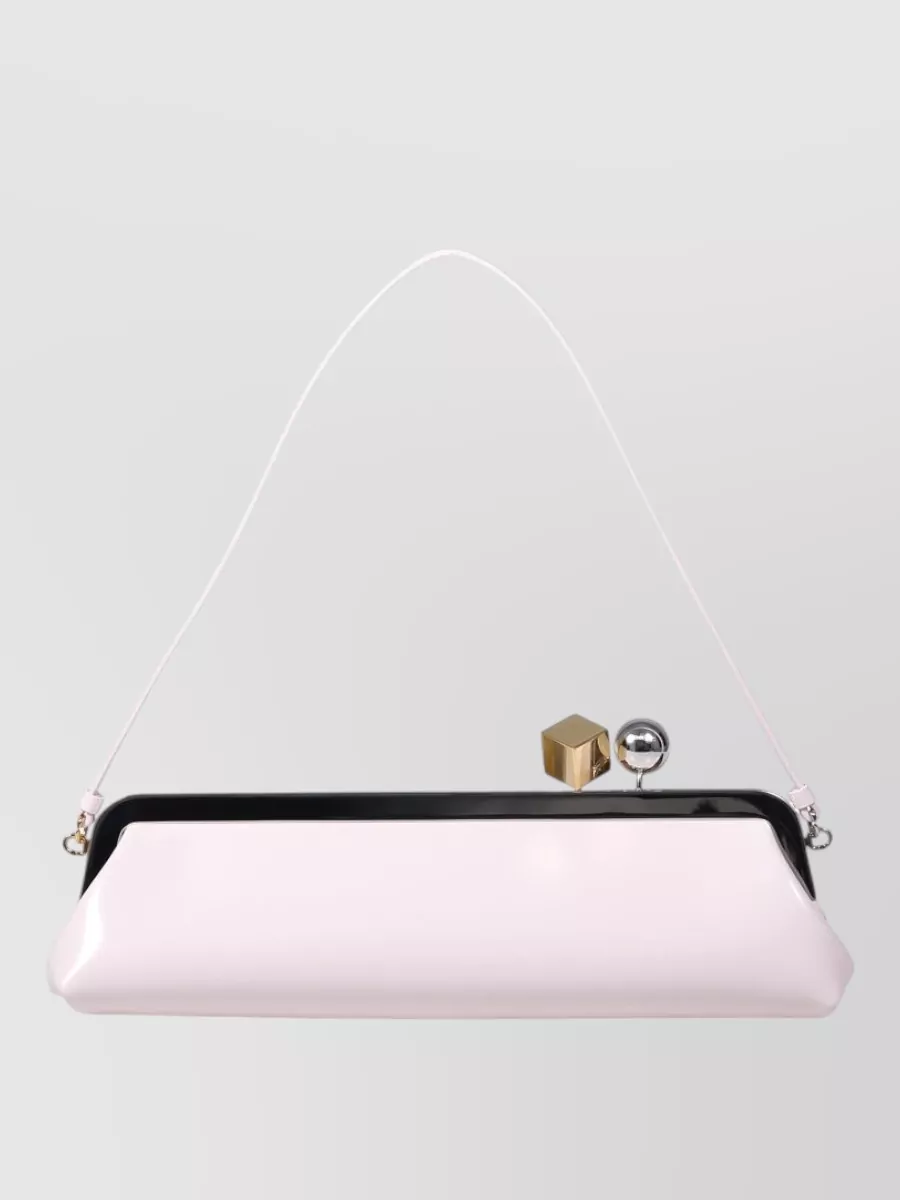 Jacquemus Salon Top Handle Structured Clutch Bag