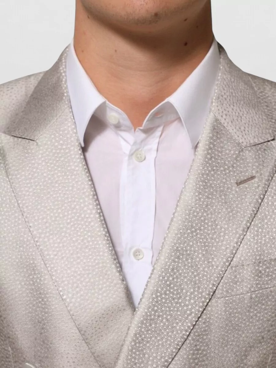 Dolce&Gabbana Silk Martini Double-Breasted Blazer