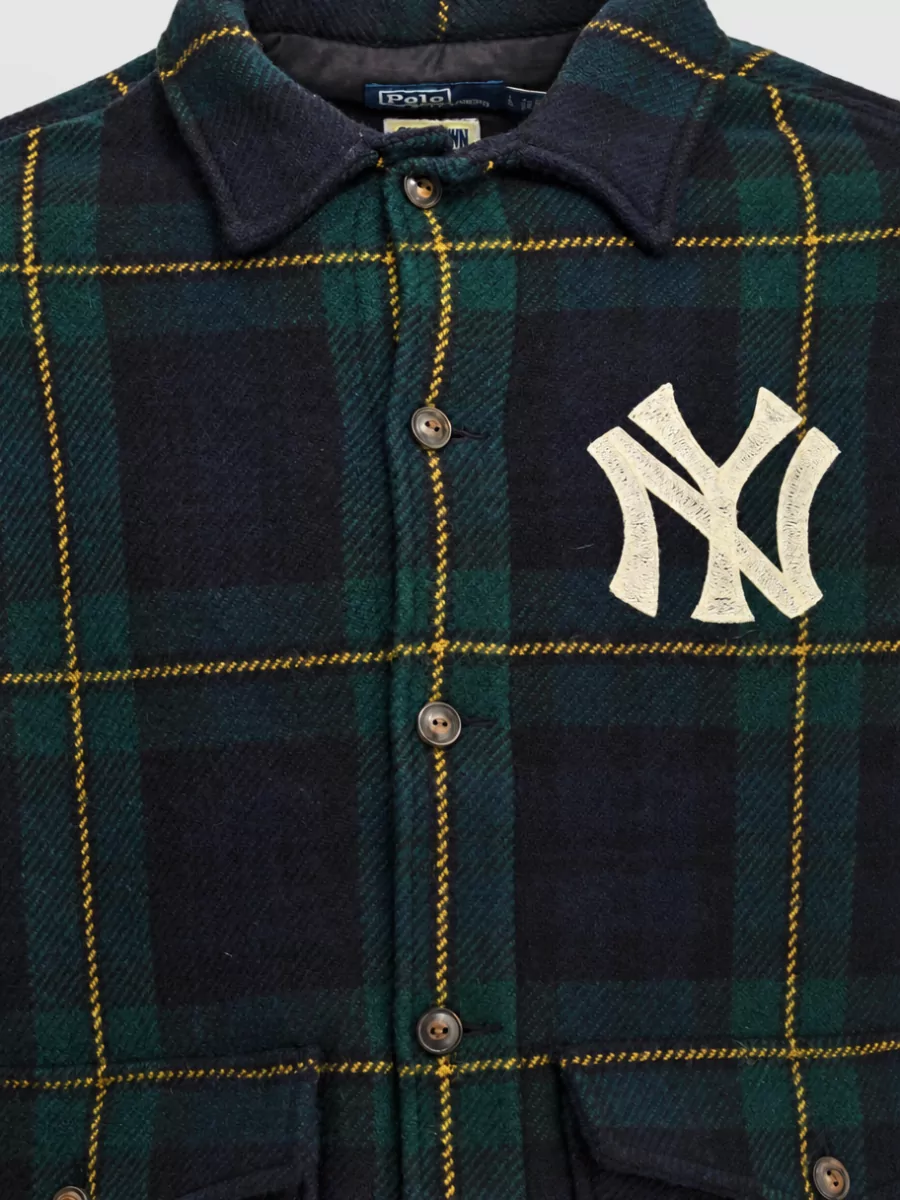 Polo Ralph Lauren Wool Single-Breasted Overshirt Jacket