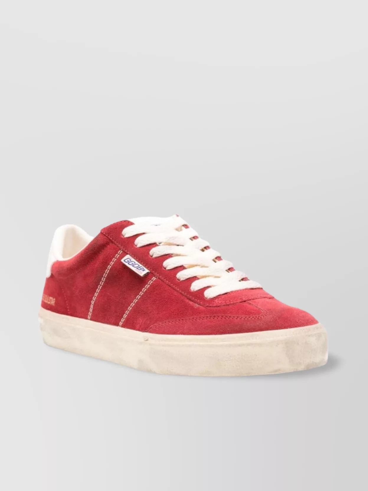 Golden Goose Low Top Sneakers Distressed Finish In Red