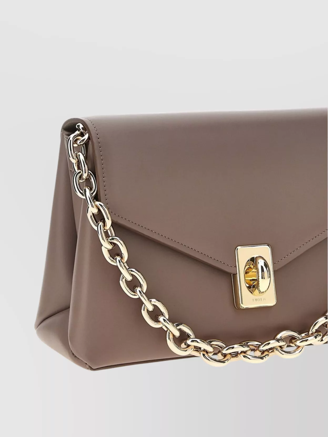 Furla Adjustable Chain Strap Shoulder Bag With Gold-tone Hardware