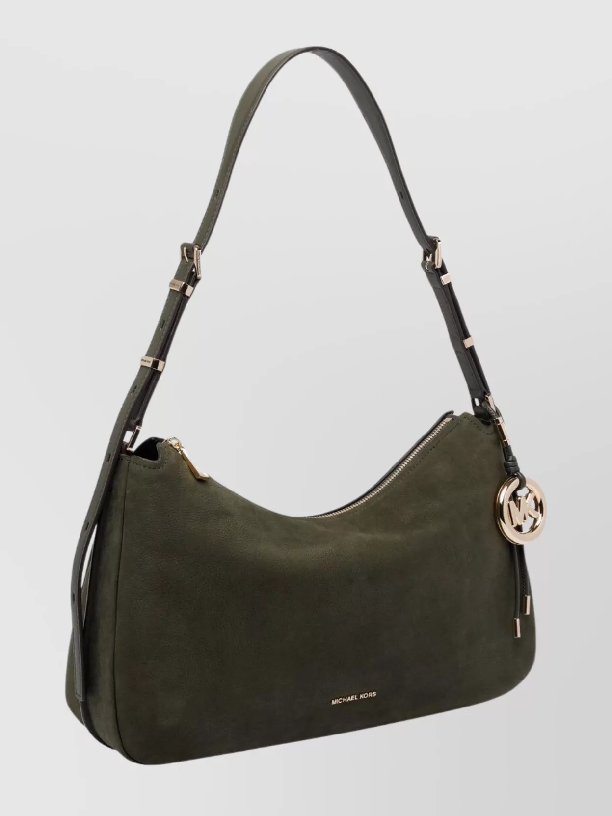 Michael Michael Kors Nolita Suede Shoulder Bag With Gold Hardware