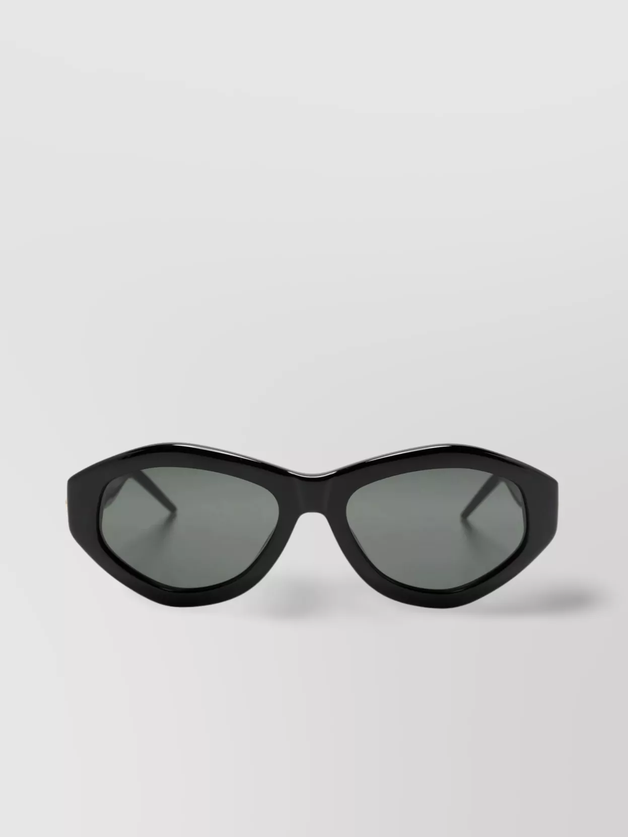 Shop Casablanca Monogram Plate Cat Eye Sunglasses