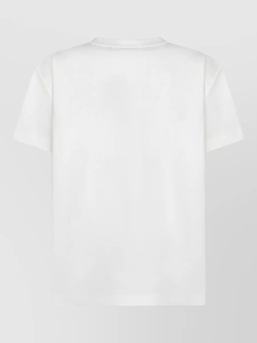 Fabiana Filippi Crew Neck Top Short Sleeves Pocket