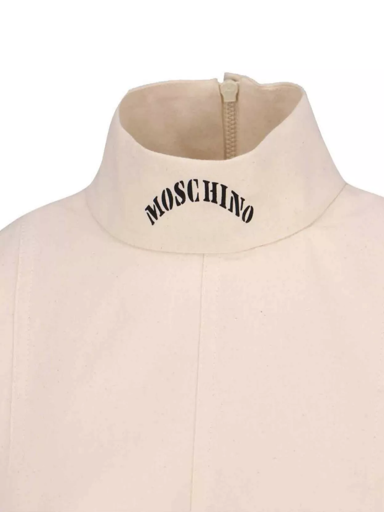 Moschino High Neck Sleeveless Top Waistband Detail