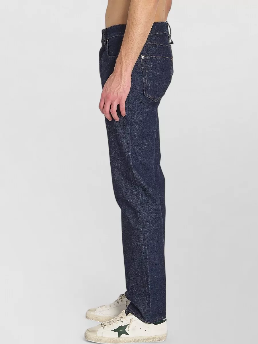 Stone Island Regular Denim Trousers Mid Rise Straight Leg