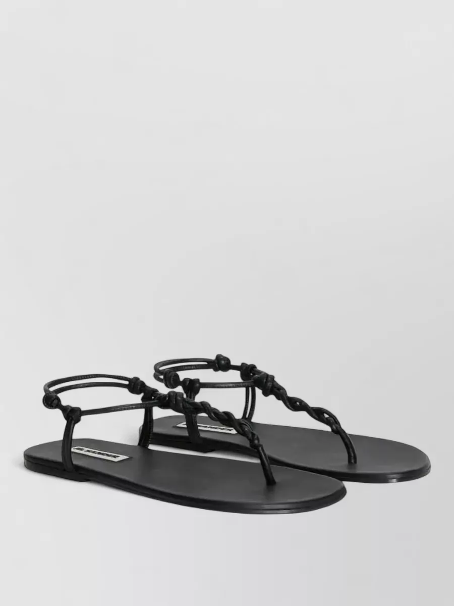 Jil Sander Leather Sandals