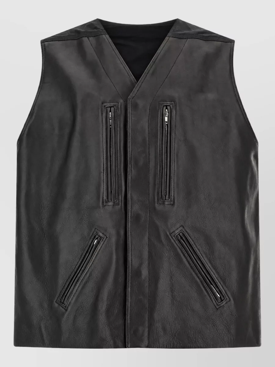 Rick Owens leather modular jacket