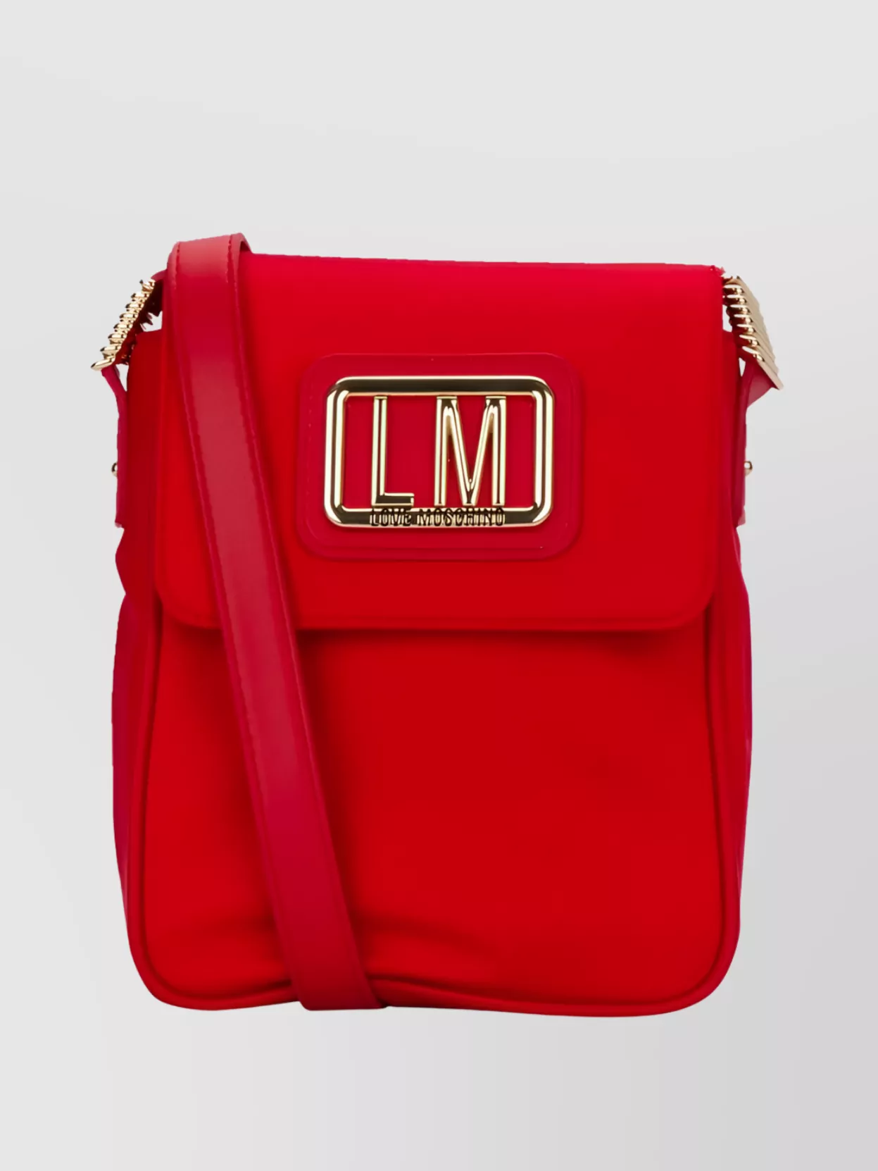 Shop Love Moschino Hardware Chain Cross-body Bag In Red